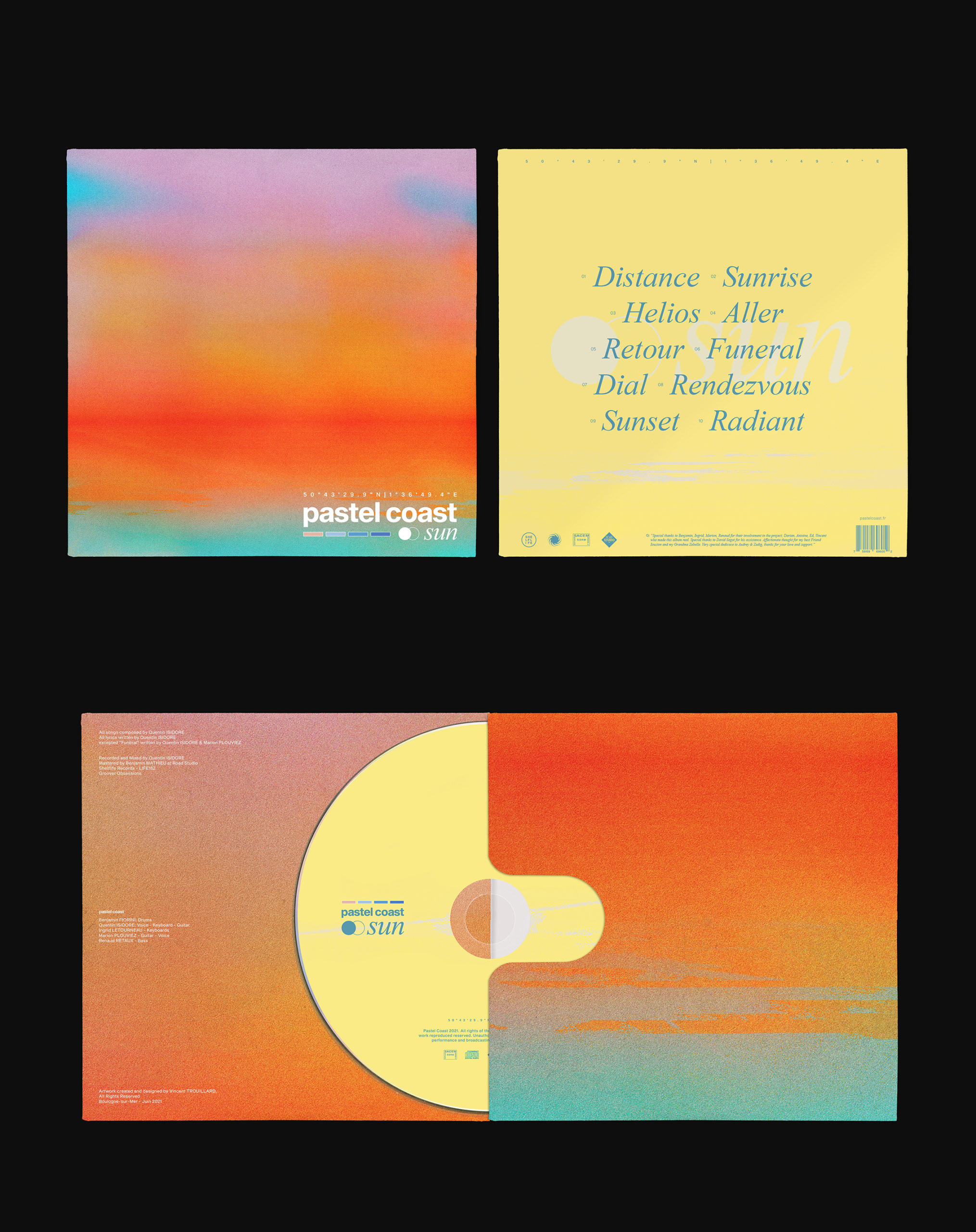 CD sun -pastel mockup